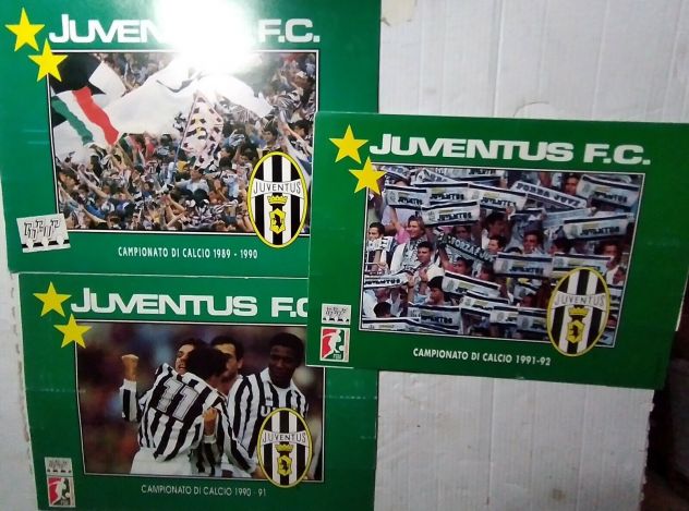 LOTTO DI 3 CALENDARI POPUP JUVENTUS DEGLI ANNI 1989/1990/1992