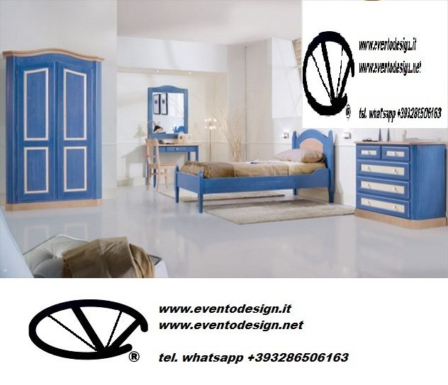 Camere da Letto Complete In legno Massello – Abete Composta da: