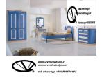 Camere da Letto Complete In legno Massello – Abete Composta da: