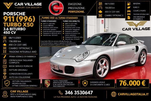 Porsche 911 Turbo x50 (kit 450CV) cat Coup