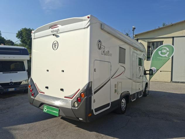 CAMPER ELNAGH DUCATO SEMINTEGRALE 6 POSTI SEMIDINETTE BASCULANTE LETTO MATRIMONIALE GARAGE CLIMATIZZATORE FOTOVOLTAICO CAMPEGGIO USATI GENERALI 1714 - Foto 4
