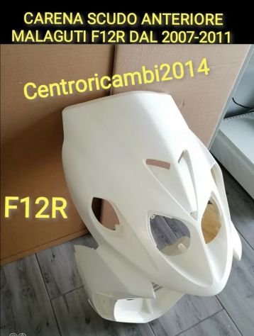 SCUDO CARENA ANTERIORE MALAGUTI F12R 2007-2011 BIANCO NON VERNICIATO - Foto 2