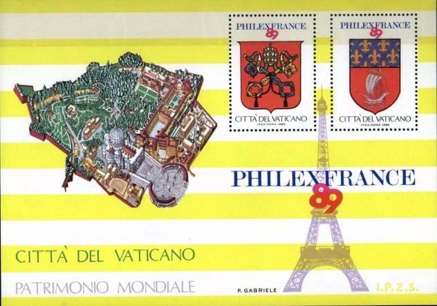 VATICANO 1989 PHILEX FRANCE