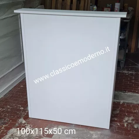 Bancone reception legno semplice negozio parrucchiera ecc con spedizione