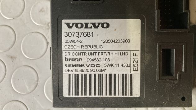 Motorino alzacristallo anteriore DX Volvo V50 del 2005 (30737681) - Foto 3