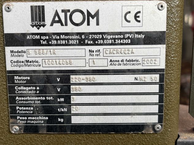 ATOM S588 Trancia a carrello - Foto 5