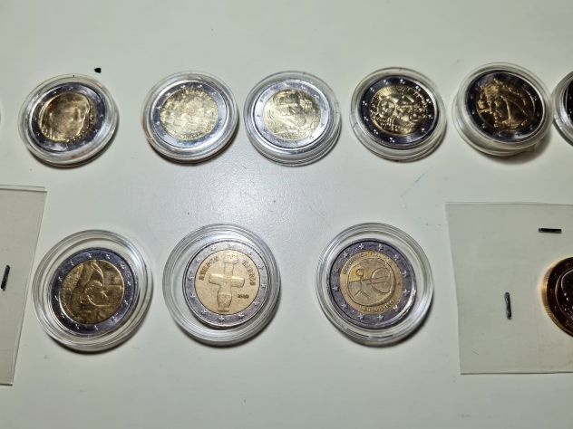 Collezione  monete da € 2 commemorative N° 20 alcune anche fior di conio - Foto 4