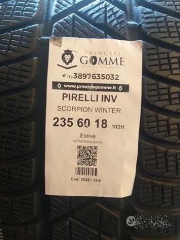 2 gomme 235 60 18 pirelli inv a5528