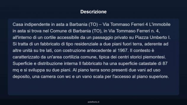 Immobile in asta di 87 m² in vendita a Barbania - Foto 4