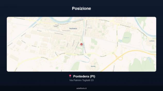 Immobile in asta di 130 m² con più di 5 locali e box auto in vendita a Pontedera - Foto 4