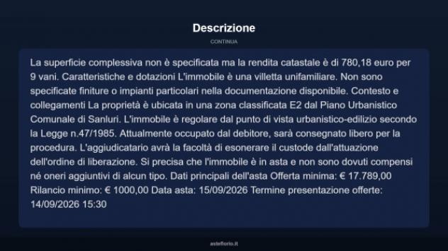 Immobile in asta di 134 m² con più di 5 locali in vendita a Sanluri - Foto 4