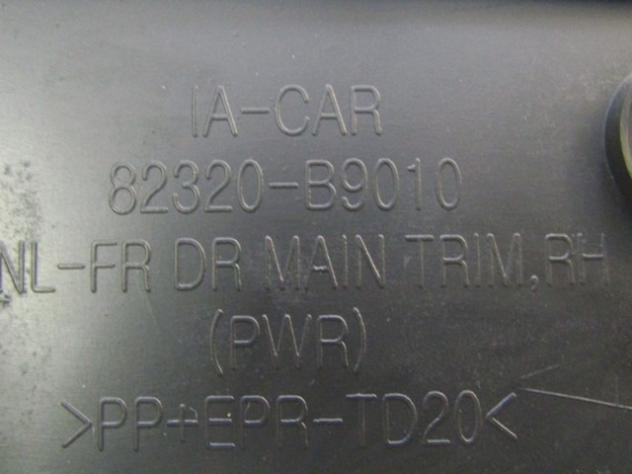 82320-B9010 PANNELLO INTERNO PORTA ANTERIORE LATO DESTRO PASSEGGERO HYUNDAI I10 1.0 B 49KW AUT 5P (2017) RICAMBIO USATO - Foto 2