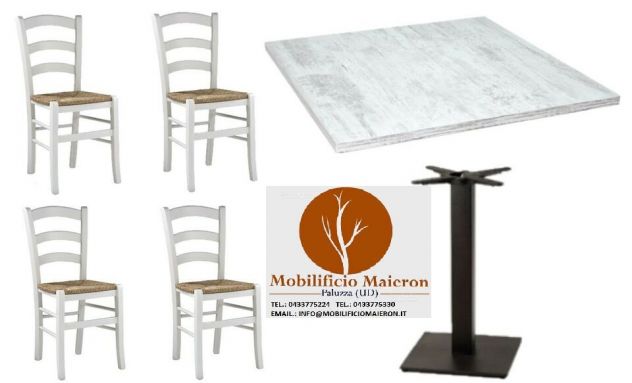 Set Torino Tavoli Sedie cod513 Arredamento Ristorante Bar Pub Pizzeria Nuovi