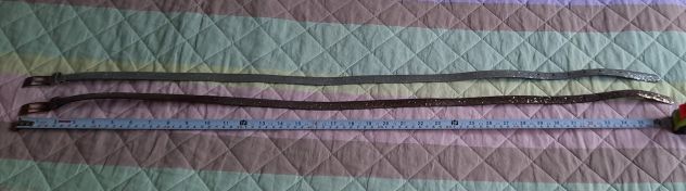 Coppia due cinture H&amp;M argento e oro glitter - Foto 8