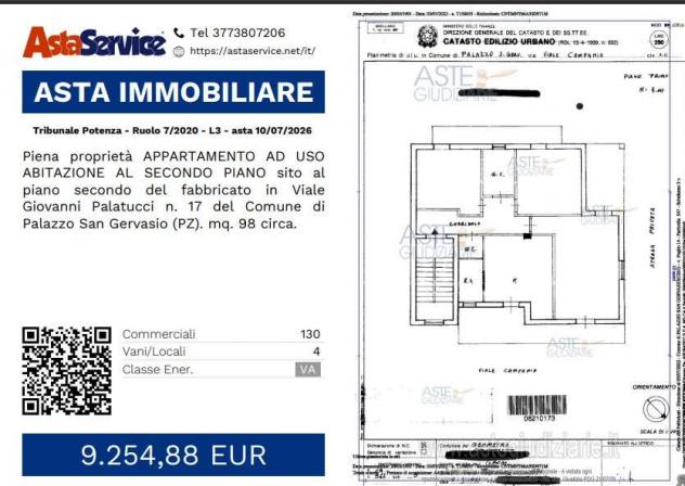 Tribunale Potenza - Ruolo 7/2020 - L3 - Tribunale Potenza - Ruolo 7/2020 - L3 - asta 10/07/2026