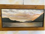Quadro dipinto a mano con cornici in legno
