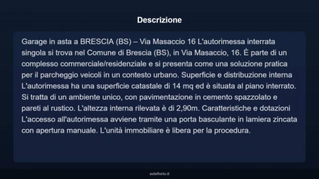 Immobile in asta di 14 m² in vendita a Brescia - Foto 4