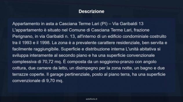 Immobile in asta di 70 m², box auto in vendita a Casciana Terme Lari - Foto 7