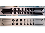Coppia adesivi serbatoio Garelli Vip 1 2 3 4 Supervip bianco nero trasparente GR