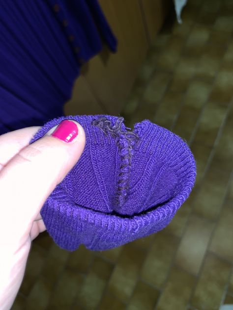 UN MAGLIONCINO CORTO/CARDIGAN VINTAGE MA È COME NUOVO,DA DONNA,VIOLA,TAGLIA M IT - Foto 7