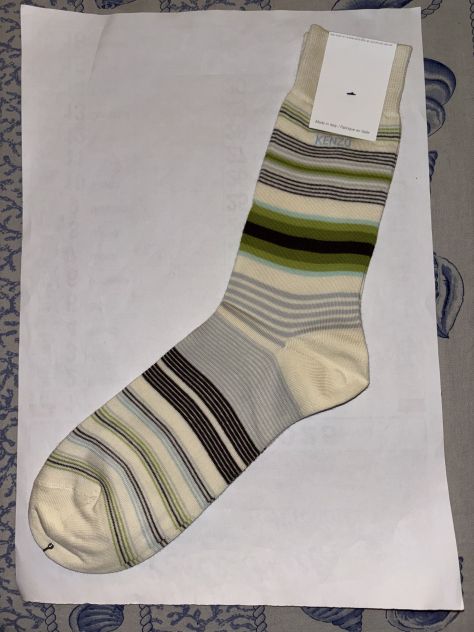 1 PAIO DI CALZE NUOVE DA UOMO FIRMATE ORIGINALI KENZO,MADE IN ITALY,N’42-44 - Foto 9