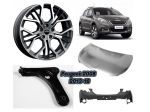 Peugeot 2008 muso frontale airbag fanale ossatura rinforzo 2013>16
