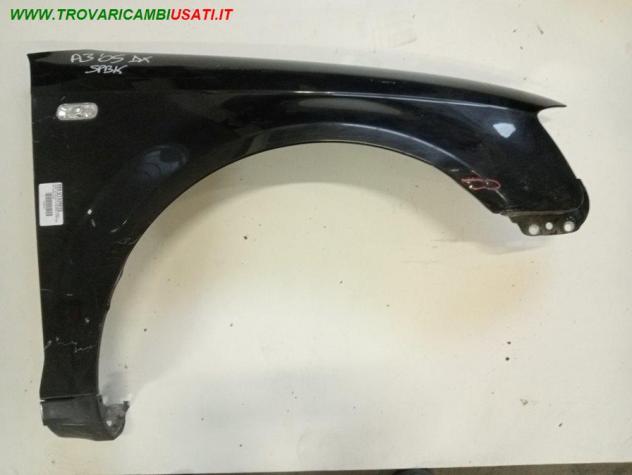 PARAFANGO ANT. DX NERO MET. 999-U1310015 Carrozzeria Lamierati esterni Fiancate Parafango ant. AUDI - A3 3 PORTE - 2003 2008, AUDI - A3 SPORTBACK