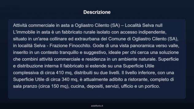 Immobile in asta di 410 m² in vendita a Ogliastro Cilento - Foto 6