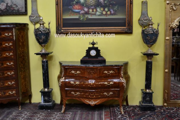 Comò – cassettone intarsiato stile Luigi XV - Foto 3