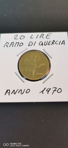 20 LIRE RAMO DI QUERCIA ANNO 1970