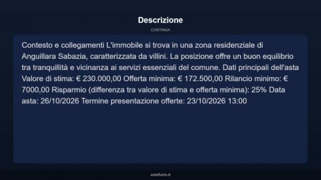 Immobile in asta di 173 m² con più di 5 locali in vendita a Anguillara Sabazia - Foto 12