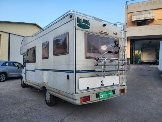 CAMPER MCLOUIS DUCATO MANSARDATO 6 POSTI DINETTE FERRO CAVALLO U GENERALI USATO - Foto 3