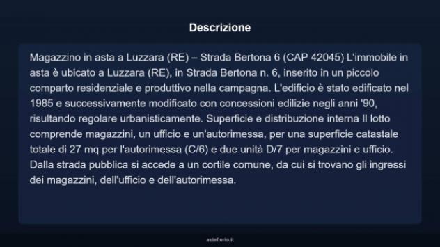 Immobile in asta di 27 m² in vendita a Luzzara - Foto 4