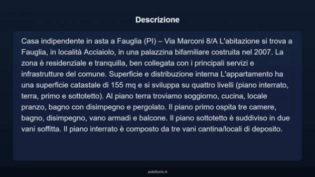 Immobile in asta di 155 m² in vendita a Fauglia - Foto 5