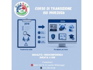 Corso di transizione alla 19011:2026 (Videoconferenza) - Italia