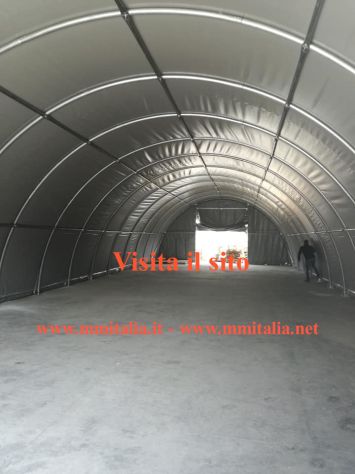 Tunnel per ricovero attrezzi agricoli, fieno, senza permessi 9,15 x 20 mt. prof - Foto 8