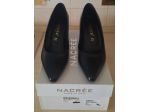 PAIA DI SCARPE ELEGANTI DONNA NERO TACCO 7 CM,N.37 BRAND:NACREE’,VERA PELLE