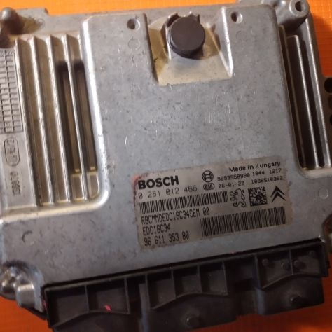 CENTRALINA MOTORE CITROEN PEUGEOT 1,6 HDI BOSCH 0281012466 EDC16C34 - Foto 2