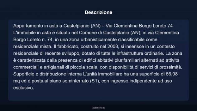 Immobile in asta di 66 m² in vendita a Castelplanio - Foto 3