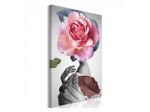 Quadro Ragazza Con Una Rosa In Testa Cm.40x60 ARREDALACASA