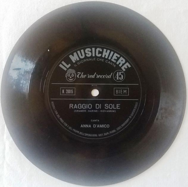 5 Flexi-disc "Il Musichiere" con pubblicità dei Gialli Mondadori- del 1959 - Foto 5