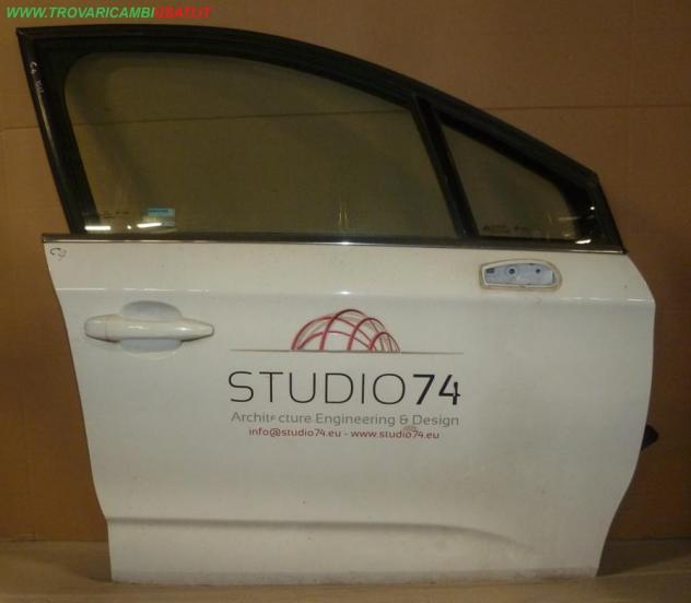 PORTA ANT. D. BIANCA C/ALZ. E SERR.  Carrozzeria  Lamierati esterni  Porte  Porta ant. dx. CITROEN - C4 - 01-11-2010 -