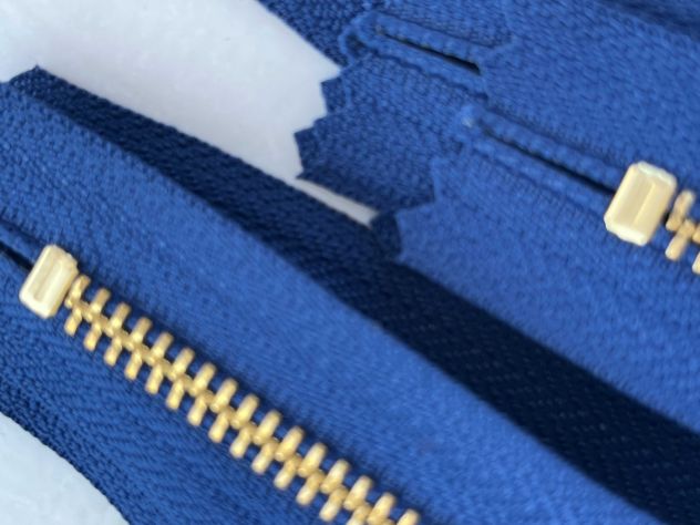 X85 Cerniere metallo senza tiretto cm 18 col. Azzurro – Pz. 10 - Foto 4