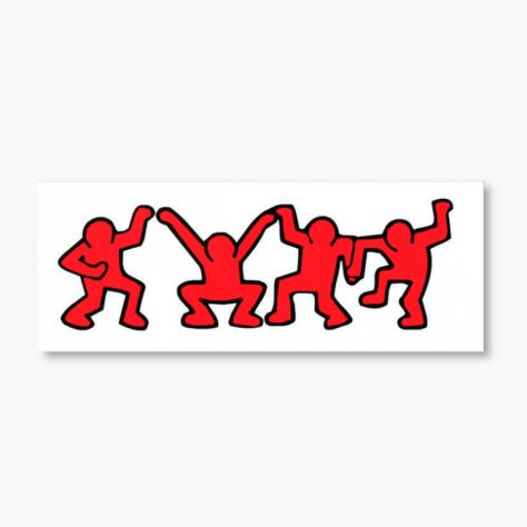 Quadro Keith Haring dipinto a mano Pop Art - Foto 2