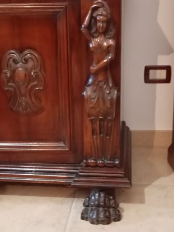 vendo sala pranzo stile noce massiccio - Foto 3