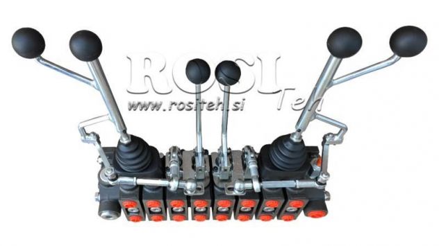-VALVOLA IDRAULICA HIAB 8xPC70 + 2X EURO JOYSTICK 3 POZ - Foto 4