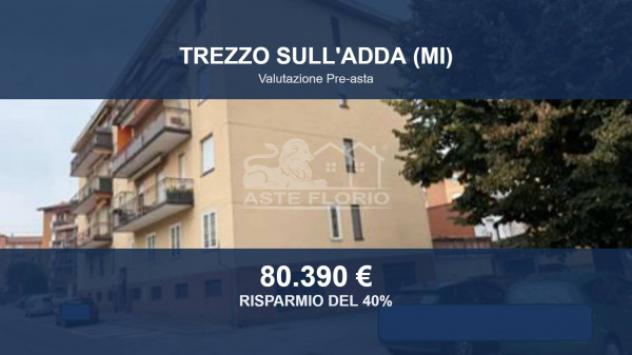 Immobile in asta di 83 m², box auto in vendita a Trezzo sull'Adda