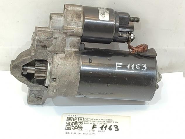 MOTORINO D' AVVIAMENTO FIAT Ulysse 3° Serie 4HW diesel 2179 (0208)
