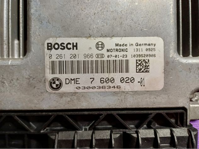 Centralina Motore Mini Cooper Bosch 0261201966 Dme 7600020 CENTRALINA ECU MINI - Foto 4