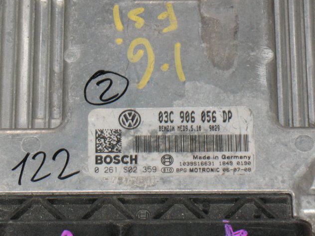 0261S02359 ECU VW GOLFV 1.6 MED9.5.10 03C906056DP 03C 906 056 DP 0261S02359 - Foto 2